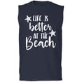 thumbnail image 1 of Life Is Better At The Beach Adult Sleeveless Tee, 1 of 3