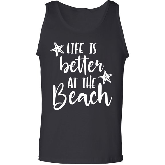 Life Is Better At The Beach Adult Tank Top
