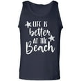 thumbnail image 1 of Life Is Better At The Beach Adult Tank Top, 1 of 3