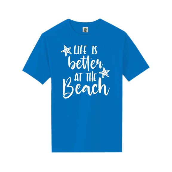 Life Is Better At The Beach Short Sleeve Neon T-Shirt