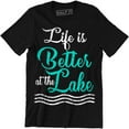 thumbnail image 1 of Life Is Better At The Lake - Cottage Fishing Boating Men's T-Shirt, 1 of 4