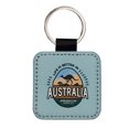 thumbnail image 1 of Life Is Better In Australia Faux Leather Square Keychain, 1 of 7