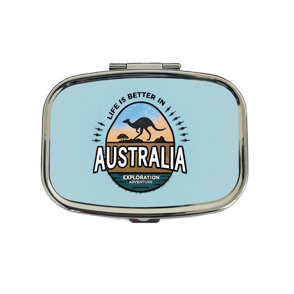 Life Is Better In Australia Small Travel Handbag Pill Box Case