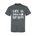 thumbnail image 1 of Life Is Better In Flip Flops Adult Short Sleeve T-shirt, 1 of 4