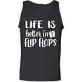 thumbnail image 1 of Life Is Better In Flip Flops Adult Tank Top, 1 of 3