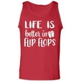 thumbnail image 1 of Life Is Better In Flip Flops Adult Tank Top, 1 of 3
