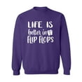 thumbnail image 1 of Life Is Better In Flip Flops Crewneck Sweatshirt, 1 of 3