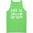 thumbnail image 1 of Life Is Better In Flip Flops Neon Tank Top, 1 of 1