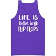 thumbnail image 1 of Life Is Better In Flip Flops Neon Tank Top, 1 of 1