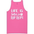 thumbnail image 1 of Life Is Better In Flip Flops Neon Tank Top, 1 of 1