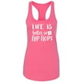 thumbnail image 1 of Life Is Better In Flip Flops Racerback Tank, 1 of 2