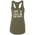 thumbnail image 1 of Life Is Better In Flip Flops Racerback Tank, 1 of 3