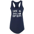 thumbnail image 1 of Life Is Better In Flip Flops Racerback Tank, 1 of 2