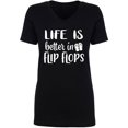 thumbnail image 1 of Life Is Better In Flip Flops Womens V-Neck T-Shirt, 1 of 2