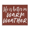 thumbnail image 1 of Life Is Better In Warm Weather Canvas Wall Art, design by Lettered and Lined, 1 of 8