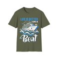 thumbnail image 1 of Life Is Better On Boat Owner Boating Captain Sailor Boater TShirt, 1 of 4