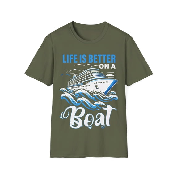Life Is Better On Boat Owner Boating Captain Sailor Boater TShirt