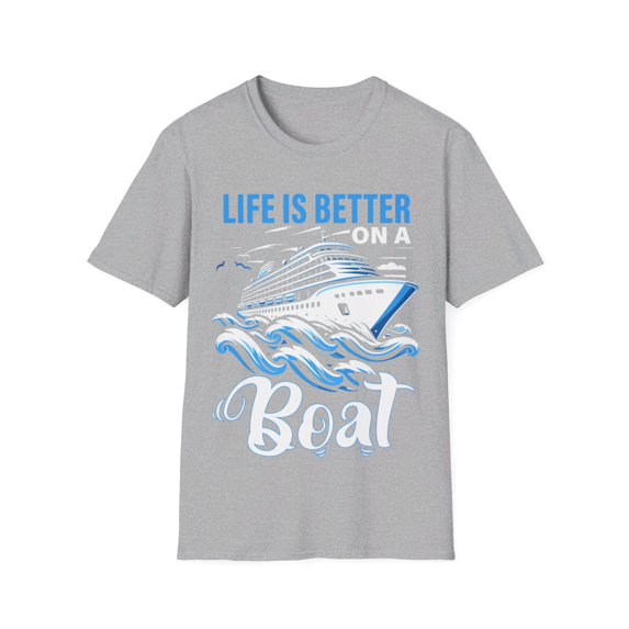 Life Is Better On Boat Owner Boating Captain Sailor Boater TShirt