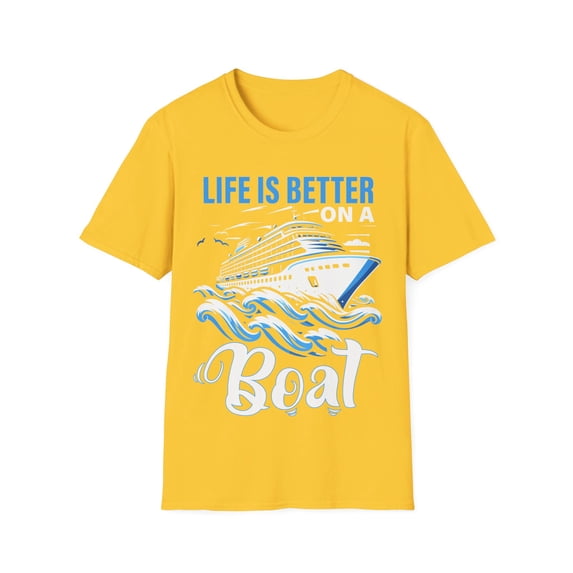Life Is Better On Boat Owner Boating Captain Sailor Boater TShirt