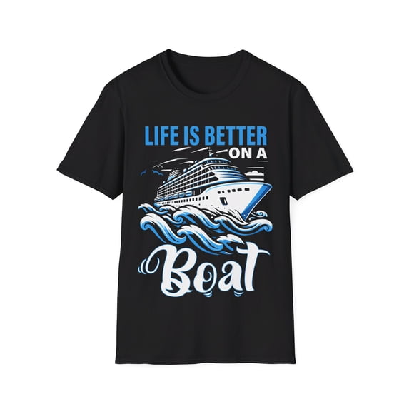 Life Is Better On Boat Owner Boating Captain Sailor Boater TShirt