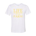 thumbnail image 1 of "Life Is Better On The Farm, Farm Shirt, Soft Bella Canvas, Country Concert Shirt,, White, LARGE", 1 of 1
