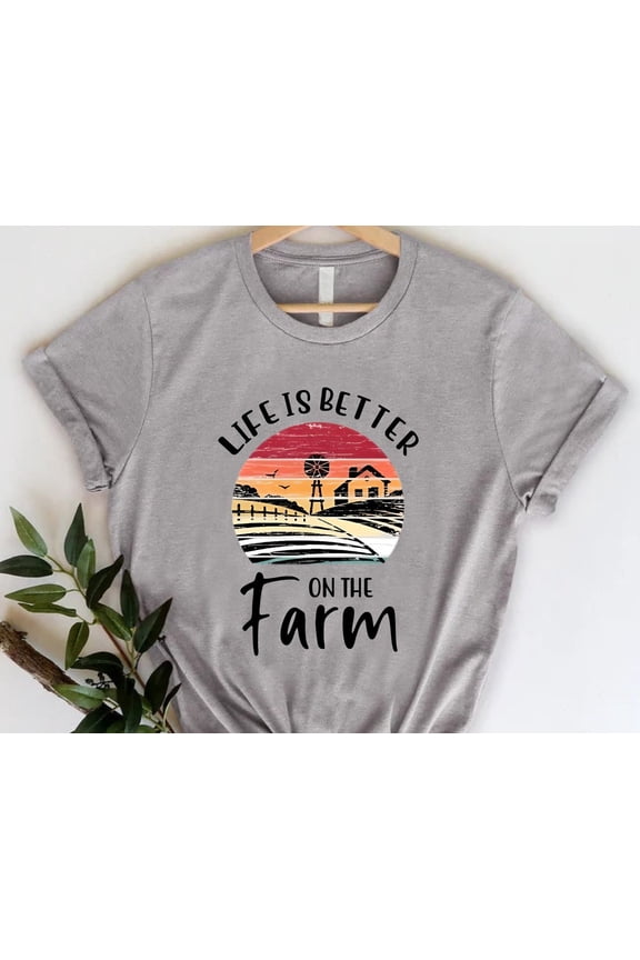 Life Is Better On The Farm Shirt, Farming Shirt, Farm Life Shirt, Farmer Dad Tshirt, Farm Girl, Boys Farm Shirt, Farm Gifts TSHIRT All Size S-5XL