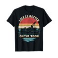thumbnail image 1 of Life Is Better On The Toon Pontoon Boat Boater Funny Boating Men Vintage Mystery T-Shirt, 1 of 5
