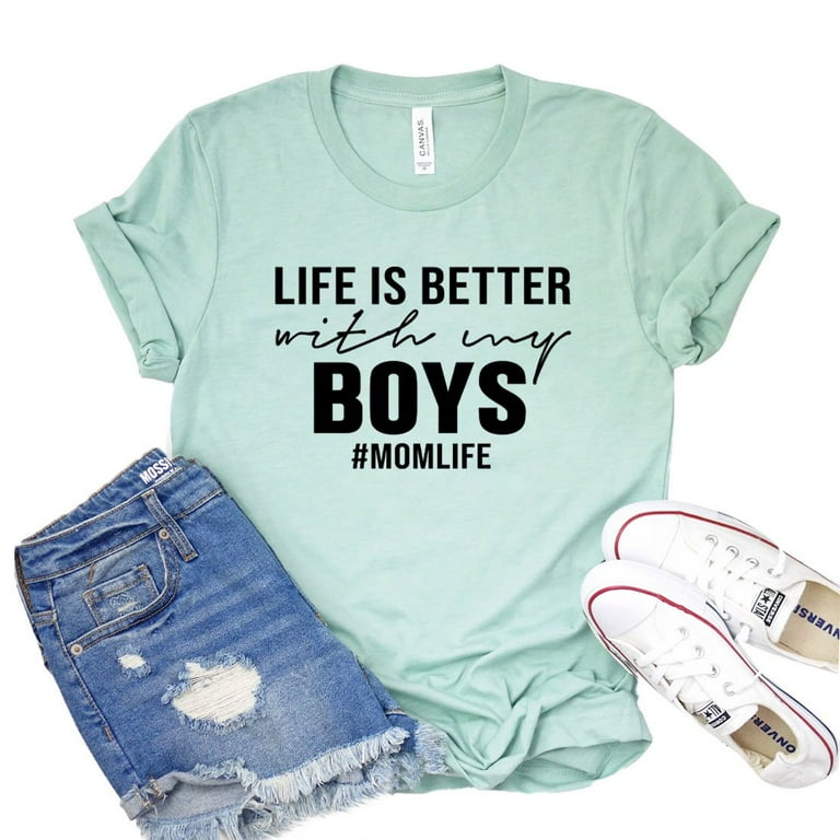 Mom Shirt - Mom Tops - Mom Gifts - Mom Of Boys Gifts - Mother's Day Gift -  Mother Shirt - Momlife - Boy Mama