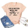 thumbnail image 1 of Life Is Better Shirt My Girls Tee Women's Girl Mom Tshirt Mothers Day Gift Daughter T-shirt Momlife Shirts, 1 of 3