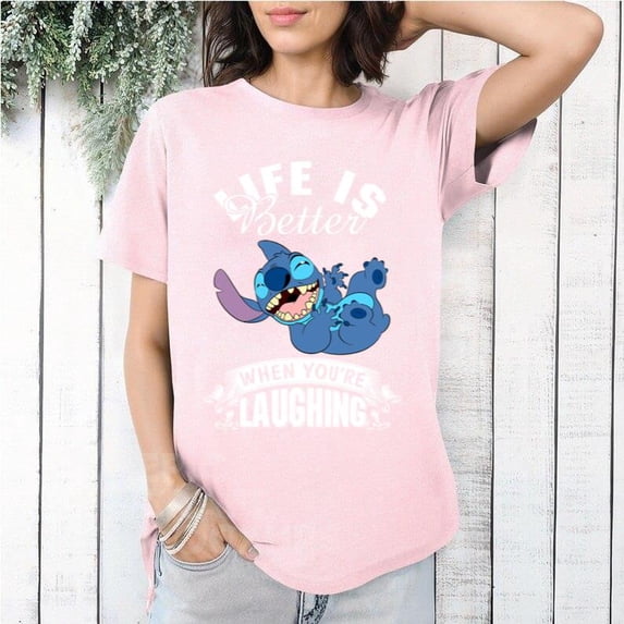 Life Is Better When Youre Laughing Funny Positive Happy T-Shirt, for men & women, up to size 5XL