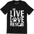 thumbnail image 1 of Life Is Better With A Cat Animal Rescue Pet Lovers Men's T-Shirt, 1 of 4
