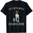 thumbnail image 1 of Life Is Better With A Treeing Walker Coonhound Dog Lover T-ShirtMen's and women's gift, black and white T-shirt, size: Extra large S-4XL, 1 of 4
