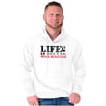 thumbnail image 1 of Life Is Better With Burgers Wimpy Hoodie Sweatshirt Women Men Brisco Brands M, 1 of 6