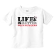 thumbnail image 1 of Life Is Better With Burgers Wimpy Toddler Boy Girl T Shirt Infant Toddler Brisco Brands 4T, 1 of 6