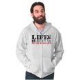 thumbnail image 1 of Life Is Better With Burgers Wimpy Zip Up Hoodie Men's Women's Brisco Brands M, 1 of 5