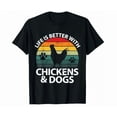 thumbnail image 1 of Life Is Better With Chickens & Dogs Women Farmer Shirt, 1 of 4