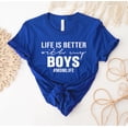 thumbnail image 1 of Life Is Better With My Boys T-shirt Mom Shirt Best Mama Gift Boy Mommy T-shirts Mother Days Shirts Motherhood Top Mot, 1 of 3