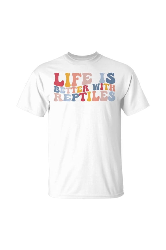Life Is Better With Reptiles Reptile Lovers Leopard Gecko TShirt