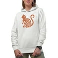 thumbnail image 1 of Life Is Better with a Cat Art Merch Gift, White Hooded Sweatshirt or Hoodie, Small, 1 of 5