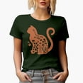 thumbnail image 1 of Life Is Better with a Cat, Kitty Owner, Lover or Parent Merch Gift, Military Green T-Shirt, XL, 1 of 5
