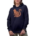 thumbnail image 1 of Life Is Better with a Cat, Kitty Owner, Lover or Parent Merch Gift, Navy Blue Hooded Sweatshirt or Hoodie, Small, 1 of 5