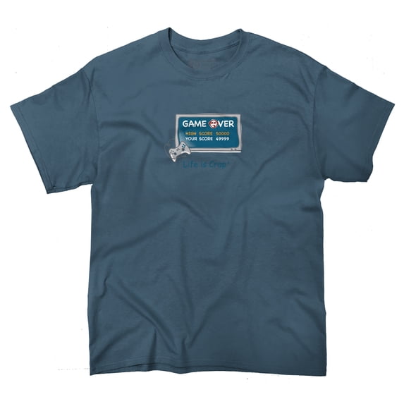 Life Is Crap Game Over T-Shirt by Life Is Crap