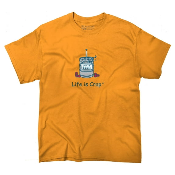 Kicked Keg Out Of Beer Empty Drinker Men's Graphic T Shirt Tees Brisco Brands L