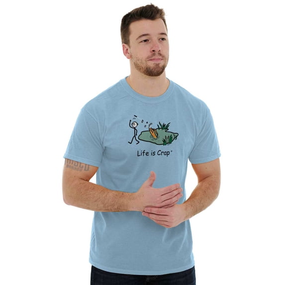 Life Is Crap Mens T-Shirts T Shirts Tees Tshirt Life is Crap Done Golfing Funny Country Club