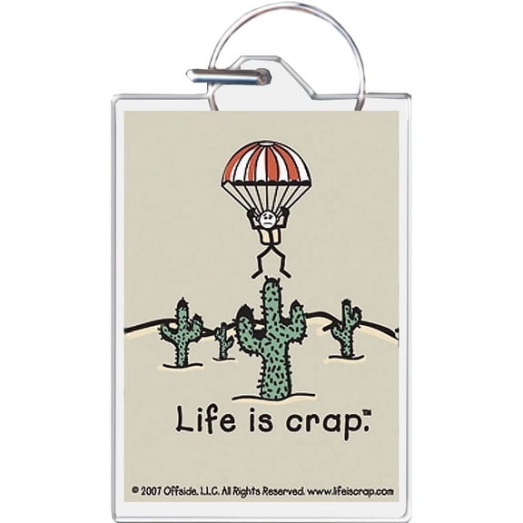 Life Is Crap - Parachute Keychain