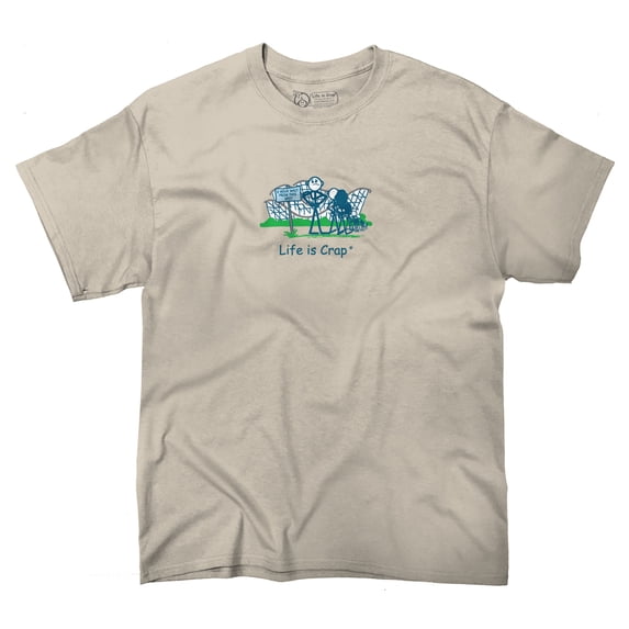 Life Is Crap Rollercoaster Line Good Life Funny T Shirts Gift T-Shirt Tee by Life Is Crap