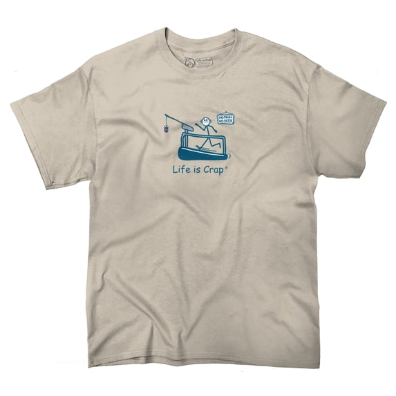 Life Is Crap Run For Beer Good Life Funny T Shirts Gift Ideas T-Shirt Tee by Life Is Crap