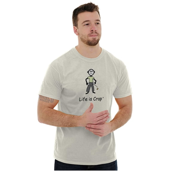 Life Is Crap Short Sleeve T-Shirt Tees Tshirts Life is Crap Empty Pockets Poor Broke Gift