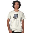 thumbnail image 1 of Life Is Crap Short Sleeve T-Shirt Tees Tshirts Life is Crap Rainbow Wheel Computer Loading, 1 of 2