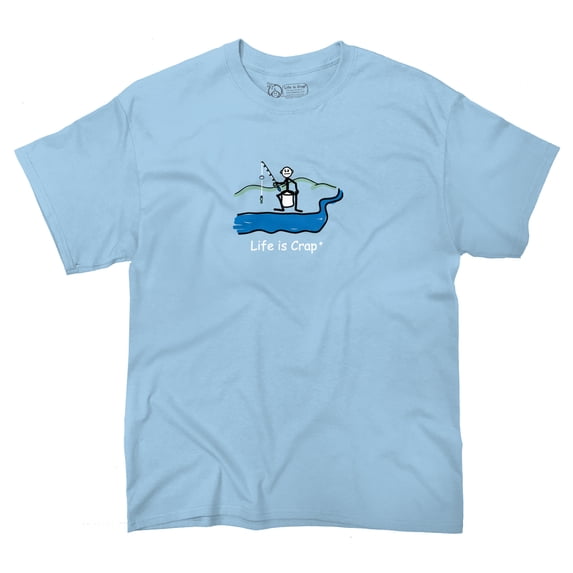 Life Is Crap Small Fish Good Life Funny T Shirts Gift Ideas T-Shirt Tee by Life Is Crap